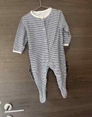 6 /9 mois pyjama une pièce lignés 