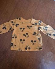 Longues manches Mickey orange 3-6mois