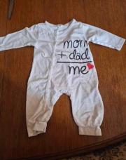 Pyjama blanc mom dad shein 3-6mois