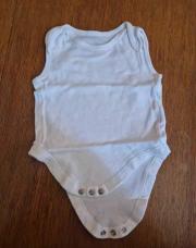 Body sans manches blanc 3/6mois