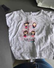 T shirt gris poupée