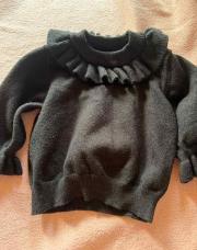 Pull noir 12-18 mois 