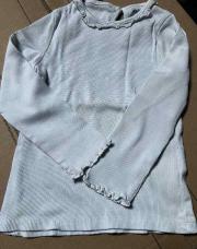 Haut blanc longues manches kiabi 