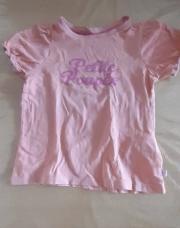 t-shirt rose saumon petite poupée