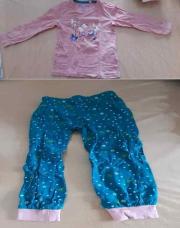 ensemble de pyjama rose fée + bas turquois chmpignon