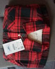 Chemise d'hiver moletonnée neuve