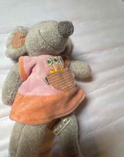 Peluche souris rose 