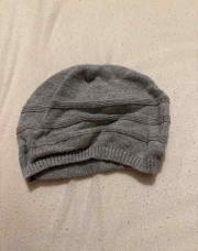 Bonnet gris laine 