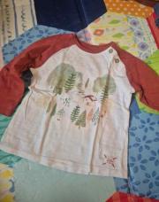 Tee-shirt longues manches sapins 