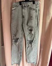 Jeans à trou gris taille 42 