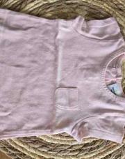 T shirt rose petite poche 