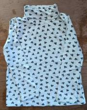 18/24 mois sous-pull gris imprimé petits coeurs noirs Primark 