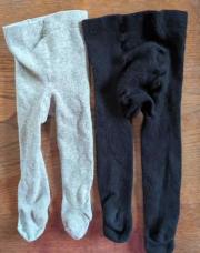 68/74 lot de 2 collants gris et noir Baby 