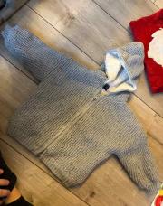 Gilet gris fourre 18 mois Kiabi 