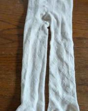 74/80 collant blanc avec motif cœur aux jambes Zeeman 