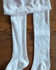 74/80 collant blanc en laine Zeeman 