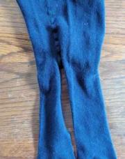 6/12 mois collant en laine bleu marine 