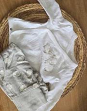 Pyjama 2 pieces petits moutons gris 