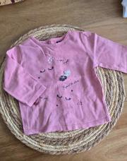 T-shirt manches longues rose 
