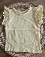 T-shirt jaune petites manches 