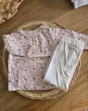 Ensemble 2 pieces petites fleurs 