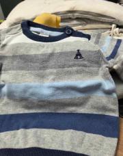 Pull babyclub 80cm bleu ligné