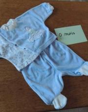 Pyjama naissance velours