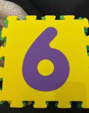 Tapis mousse chiffre 