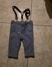 Pantalon léger 6 mois kiabi + bretelles 