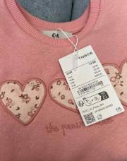 Pull ÇA rose 5 ans neuf 