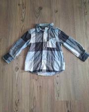 Chemise flanelle 4 ans carreaux bleus