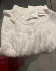 Pull blanc Zara -3 ans