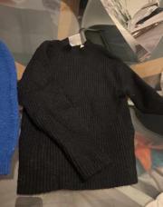 Pull col haut noir-Zara -18/24 moos