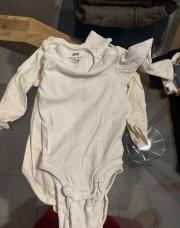 2 body longue manche blanc -9/12mois