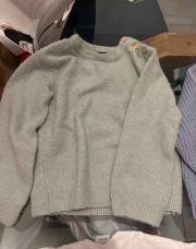 Pull vert eau laine-24 mois
