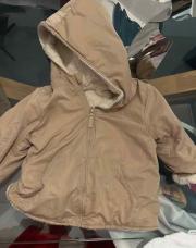Veste beige fourré douce -tape à l’œil -18/24 mois