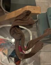  Bas en laine brune 98-104