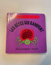 Livre à toucher - Les bêtes qui rampent