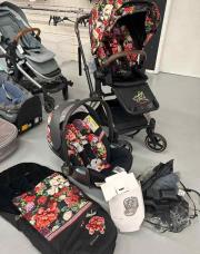 Poussette +maxi così + chancelière cybex spring blossom priam 