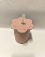 Gobelet pour enfants avec paille en silicone 