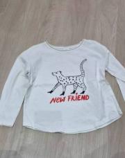 Blouse blanc cassé léopard TAO / 116vm