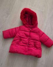 Manteau doudoune rouge ZARA / 6mois