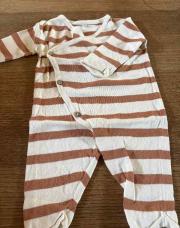 Combinaison 3/6 mois zeeman orange blanc 