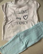 Pyjama fille « I love m’y family » 86cm