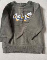 Pull kaki « hello » Okaïdi 6 mois 