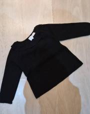 Blouse noir col Claudine ZARA / 98 cm