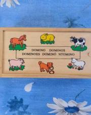 Domino en bois animaux 