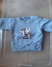 Pulls bleu ciel Benetton cheval 