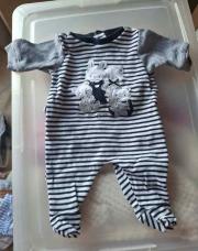 Pyjama Ligné bleu marine 