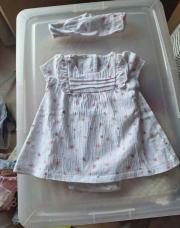 Robe blanche + bandeau sergent major 